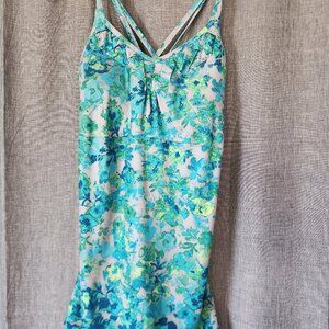 Floral yoga activewear tank